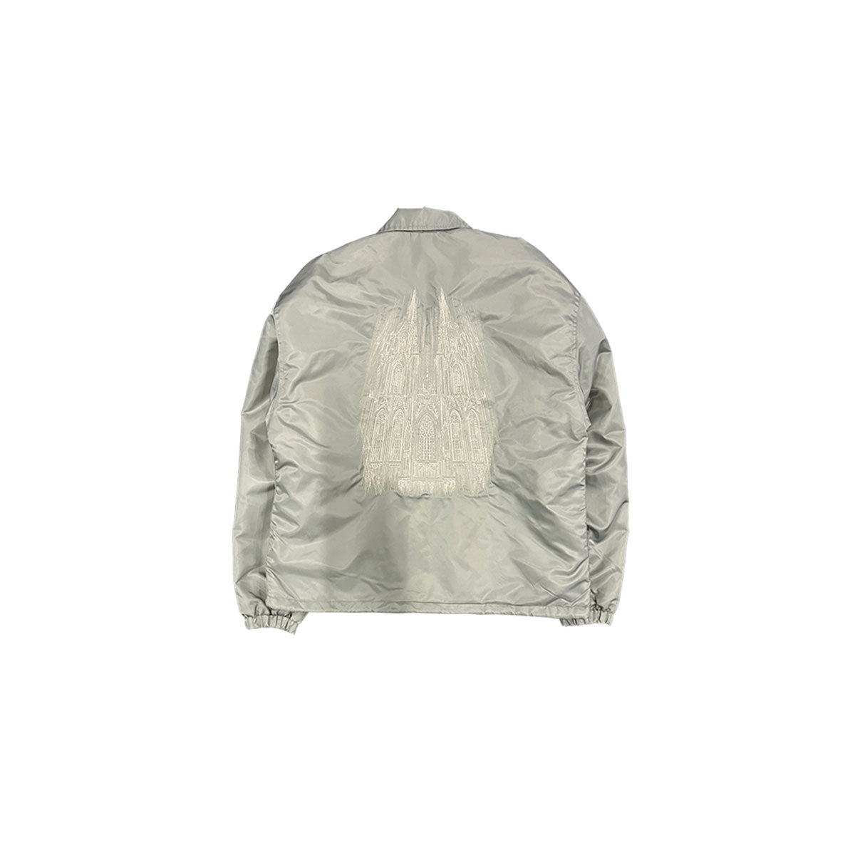 Undermycar - CATHEDRAL EMBROIDERED ＆ PATCHES COACH JACKET PEARL